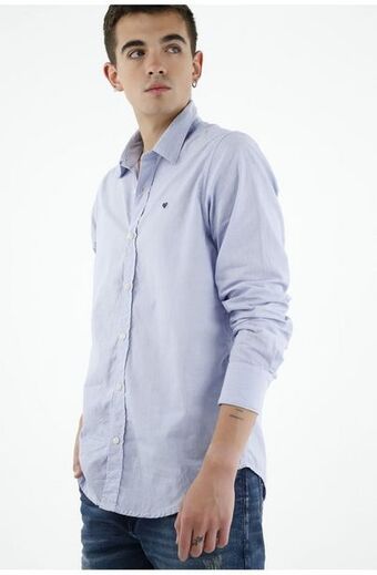 Tennis Camisa de botones azul para hombre oferta