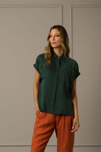 Vélez Camisa manga corta hanoi cuello camisero oferta
