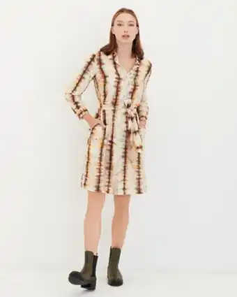 Julio Vestido camisero tie dye con banda oferta