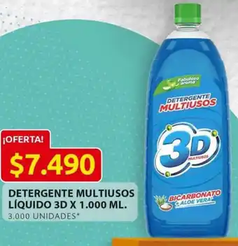 Ara Detergente Multiusos Líquido 3D x 1000ml oferta
