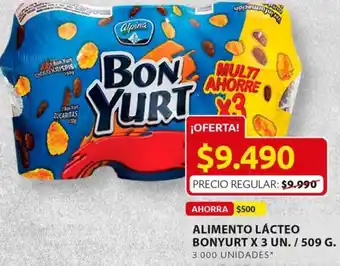 Ara Alimento Lácteo Bonyurt 3un/509g oferta