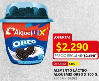 Ara Alimento Lácteo Alquemix Oreo 100g oferta