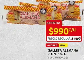 Galleta Alemana 6un/36g