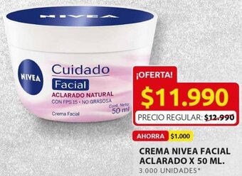 Ara Crema Nivea Facial Aclarado 50ml oferta
