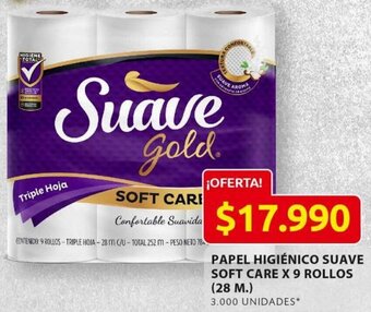 Ara Papel Higiénico Suave Soft Care 9 Rollos 28m oferta