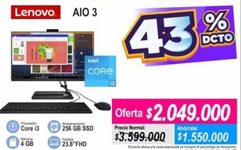 Alkomprar Lenovo AIO 3 oferta