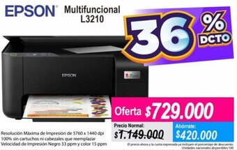 Alkomprar Epson Multifuncional L3210 oferta