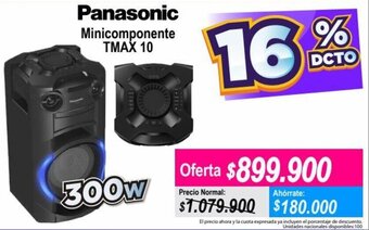 Alkomprar Panasonic Minicomponente TMAX10 300W oferta