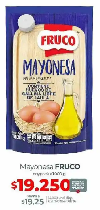 Olímpica Mayonesa Fruco oferta