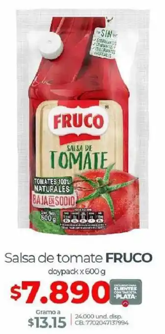 Olímpica Salsa de Tomate Fruco oferta