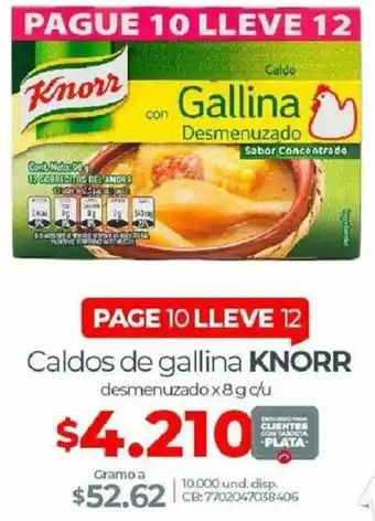 Olímpica Caldos de Gallina Knorr oferta