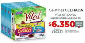Olímpica Gelatinas Gel'Hada Vital en Polvo oferta