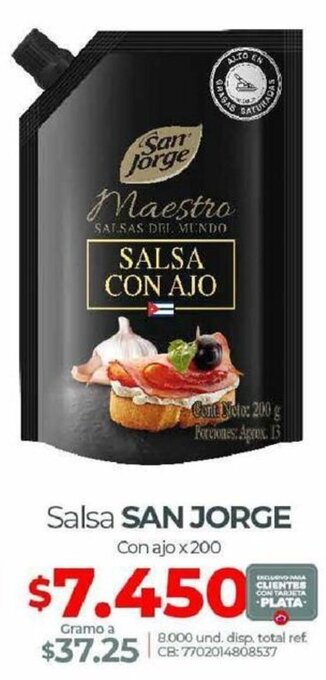 Olímpica Salsa San Jorge 200g oferta