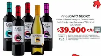 Olímpica Vinos Gato Negro oferta