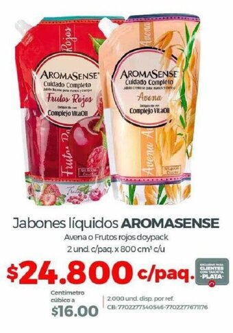 Olímpica Jabones Líquidos Aromasense oferta