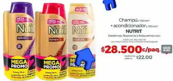 Olímpica Nutrit Champú + Acondicionador oferta