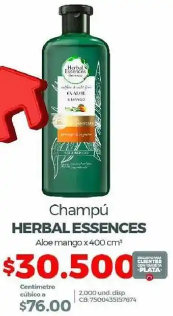 Olímpica Champú Herbal Essences oferta