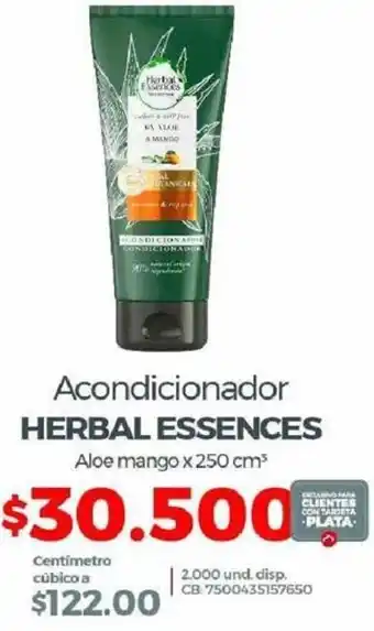 Olímpica Herbal Essences Acondicionador oferta