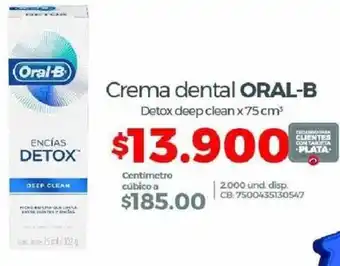Olímpica Oral-B Crema Dental oferta