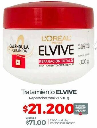 Olímpica Elvive Tratamiento 300g oferta