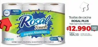 Olímpica Rosal Plus Toallas de Cocina oferta