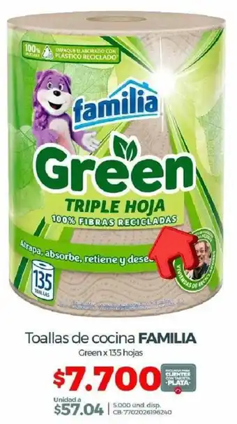 Olímpica Familia Toallas de Cocina 135 Hojas oferta