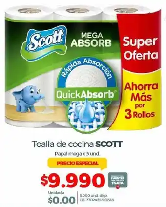 Olímpica Scott Toalla de Cocina 3und oferta