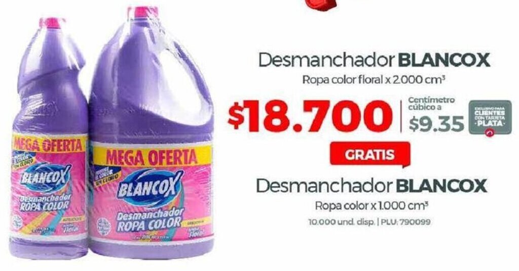 Olímpica Blancox Desmanchador oferta