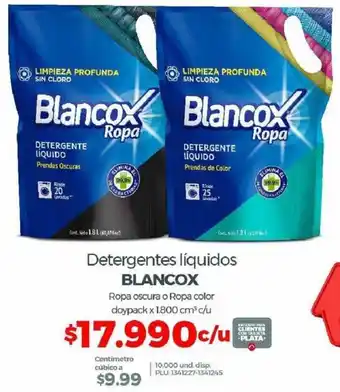 Olímpica Blancox Detergente líquidos oferta