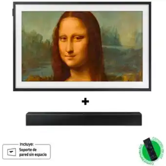 Linio Televisor samsung 50 pulgadas frame qled 4k ls03 +barra de sonido t400 oferta