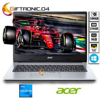 Linio Portátil acer '14 intel celeron n4500 ram 8gb ddr4 256gbssd + 500gb hdd oferta