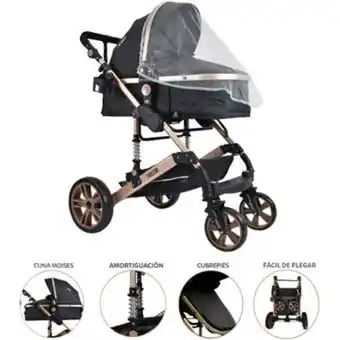 Linio Coche bebe frezzio priori moises negro oferta