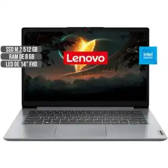 Linio Portatil lenovo intel dual core disco solido 512gb ram 8gb led 14 full hd oferta