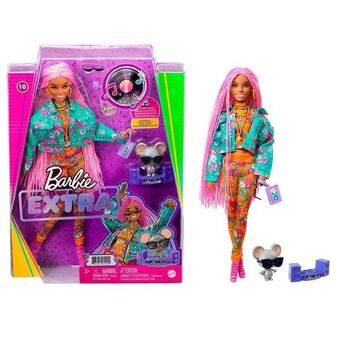 Alkosto Muñeca barbie extra cabello rosa oferta