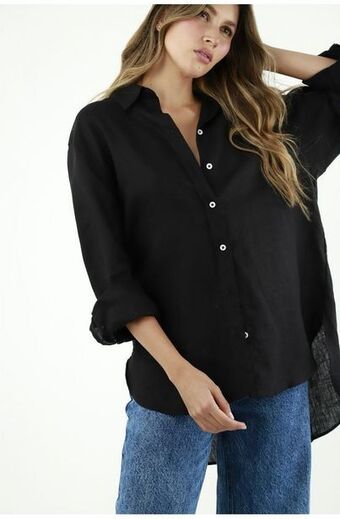 Tennis Camisa negra manga larga para mujer oferta