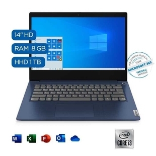 Alkomprar Computador Portátil LENOVO 14"; Pulgadas IdeaPad 3 Intel i3 - 8GB Ram - Disco Duro 1TB - Azul oferta