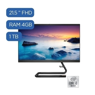 Alkomprar Computador All In One LENOVO 21,5 "; Pulgadas AIO 3 Intel Core i3 - 4GB Ram Disco Duro 1TB color Negro oferta