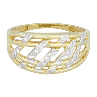 Anillo en oro amarillo de 18 kilates con visos