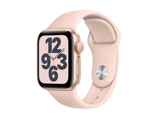 Alkomprar Apple Watch SE de 40 mm Caja de Aluminio en Oro, Correa Deportiva Rosa Arena oferta
