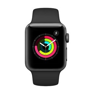 Alkomprar Apple Watch Series 3 de 38 mm Aluminio Gris Espacial Correa Deportiva Negra oferta