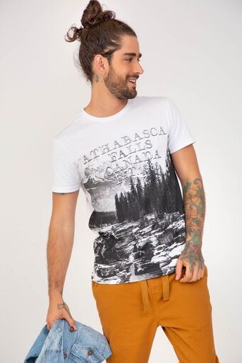 Pacífika Camiseta manga corta blanco oferta