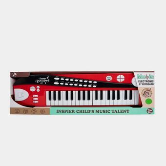 Panamericana Teclado electrónico infantil 37 teclados rojo con negro oferta
