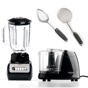 Alkomprar Combo licuadora vaso en vidrio + picatodo + utensilios mil LANDERS oferta