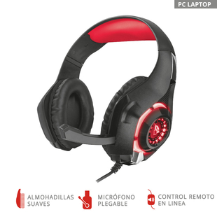 Alkomprar Audífonos de Diadema TRUST Alámbricos On Ear Gaming GXT313 Negro/Rojo oferta