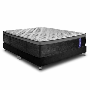 Alkomprar Combo ELDORADO: Colchón Doble Resortado Therapedik 140 x 190 cm + Base Cama Belly Dividida oferta