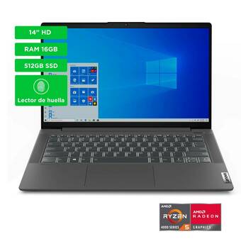 Falabella Portátiles Lenovo 14 pulgadas AMD RYZEN R5 16GB 512GB oferta