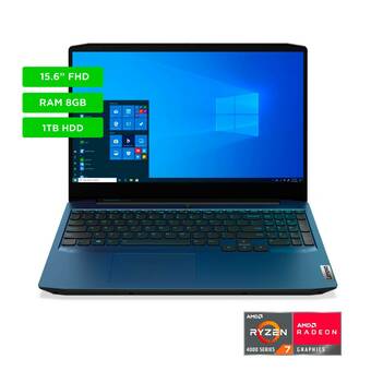 Falabella Portátil Gamer Lenovo Gaming 3 15.6 Pulgadas AMD RYZEN R7 8GB 1TB 128GB oferta