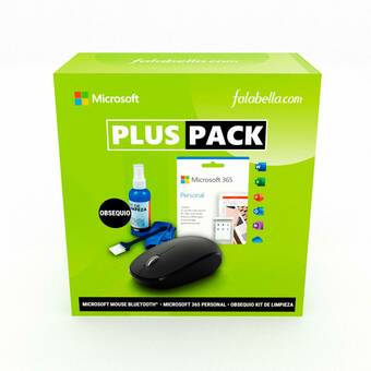Falabella Combo Plus Pack Microsoft Office 365 Personal 32/64 + Mouse + Kit de limpieza para computador 3 en 1 oferta