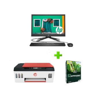 Falabella All in one intel pentium + impresora hp 519 +resma oferta