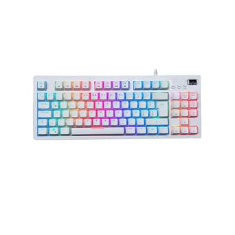Falabella Teclado gaming vsg quasar vg-k387 blanco-azul oferta